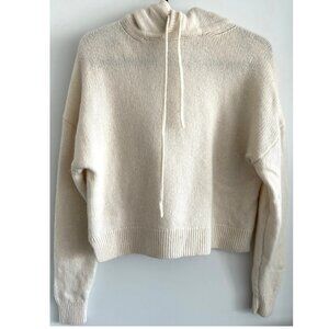 Babaton Ivory Cashmere Hoodie Sweater Sz XS
